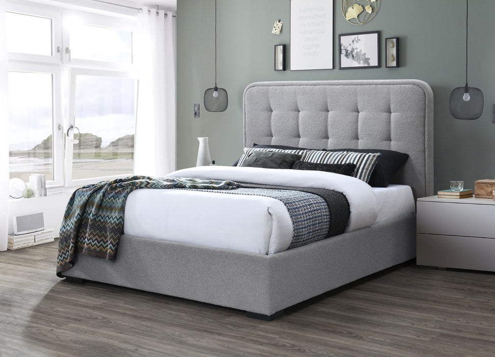 Enjoy Slate Grey Upholstered Bed