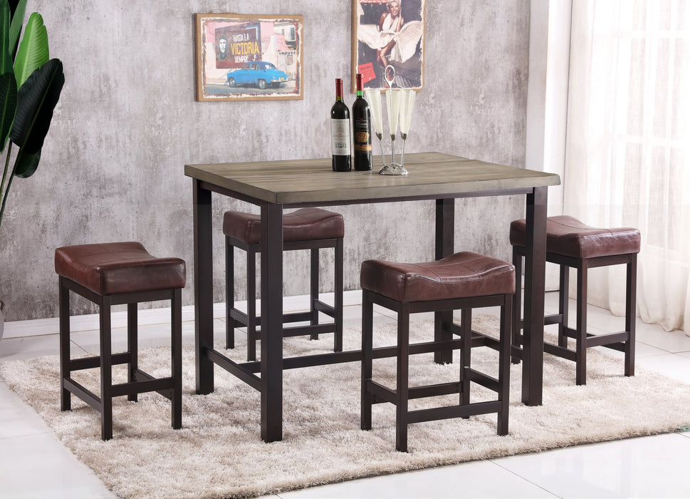 DC1861 Pub Table and 4 Pub Height Stools