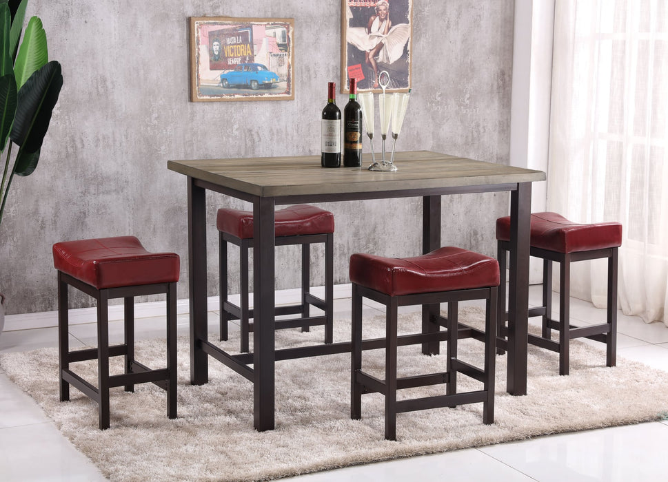 DC1861 Pub Table and 4 Pub Height Stools