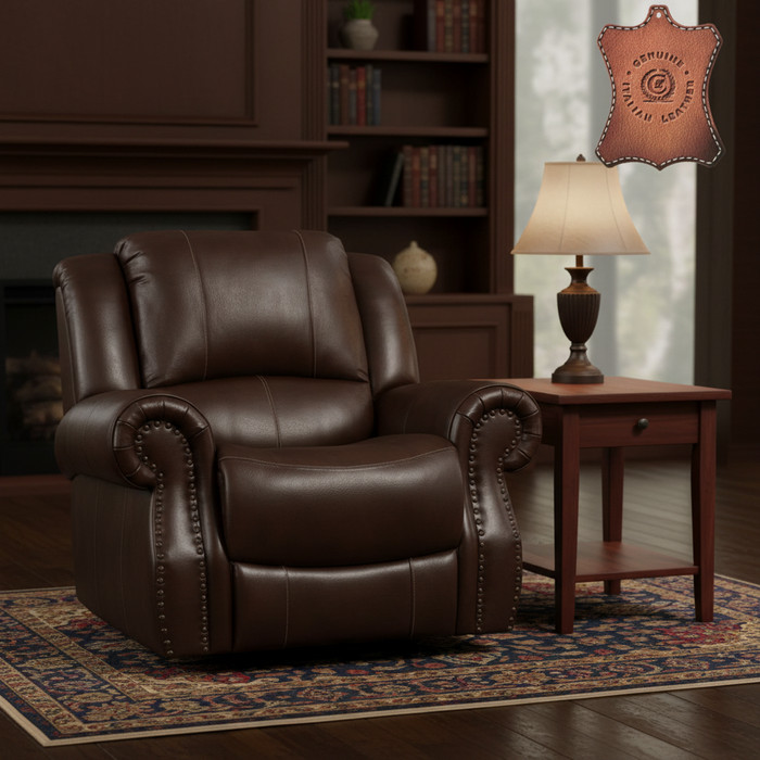L66901-10 Manual Recliner: Ranger Chocolate