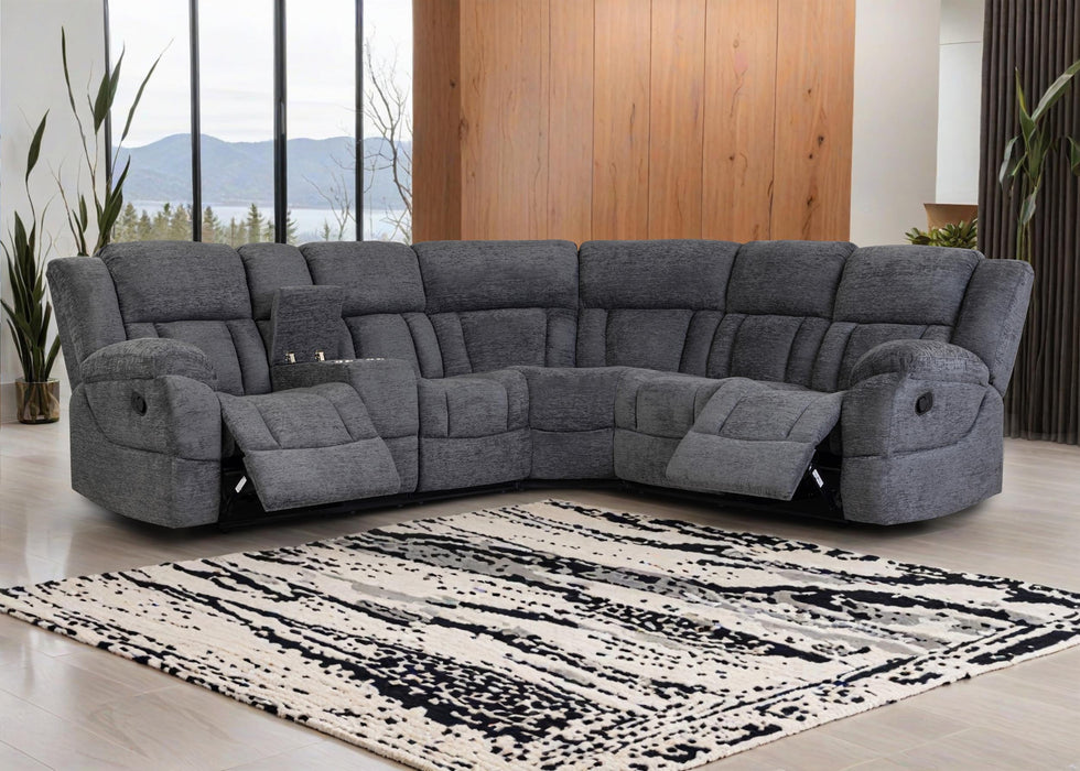 LR3675DGR Dark Grey Motion Sectional