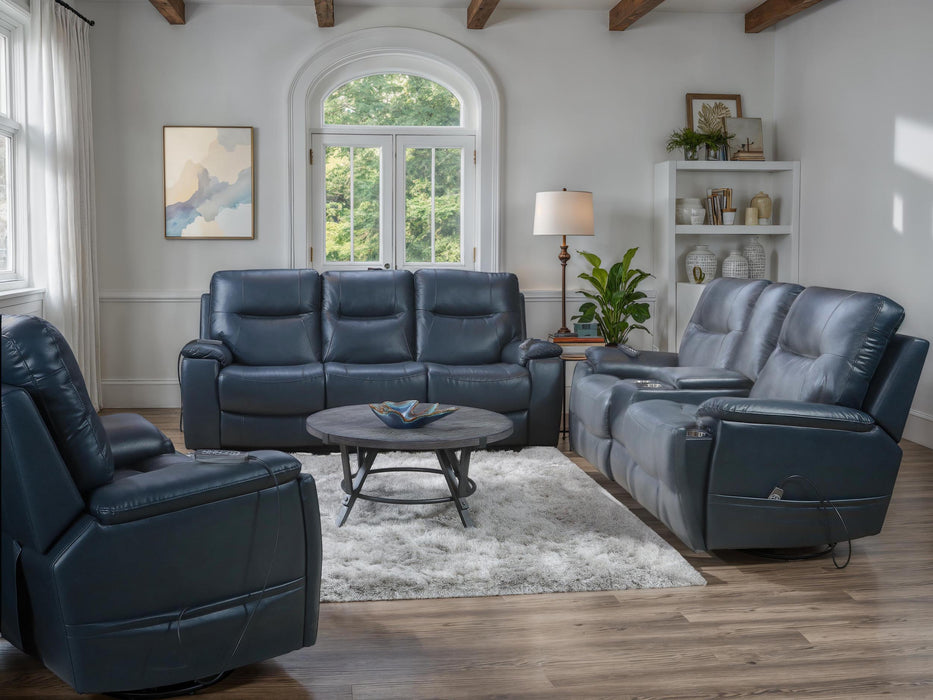 Ashland Navy Power Reclining Living Room Sets