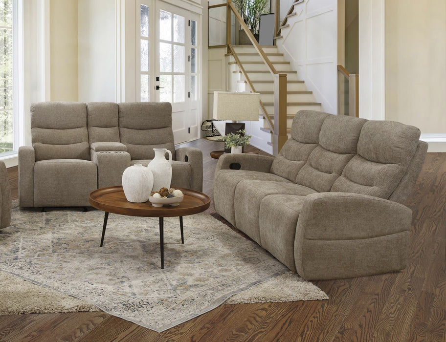 Pontenza Taupe Manual Motion Living Room Set