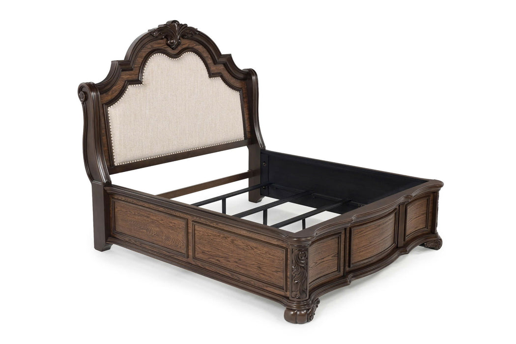 Ludwig - Queen 5 Piece Bedroom Set - Dark Brown