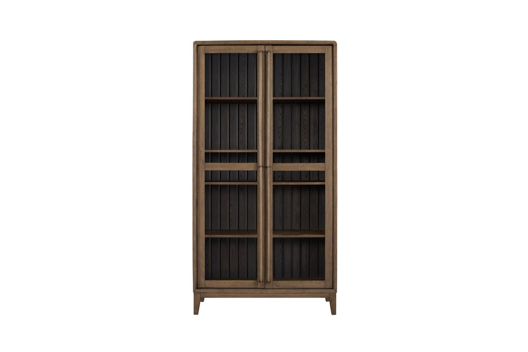 Elure - Display Cabinet - Latte / Peppercorn