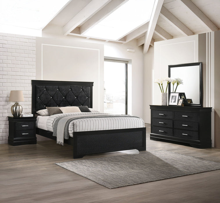Amalia - Twin 4 Piece Bedroom Set - Black