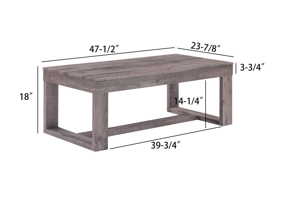 Knott - Table Set (Coffee & 2 End Tables) - Light Brown