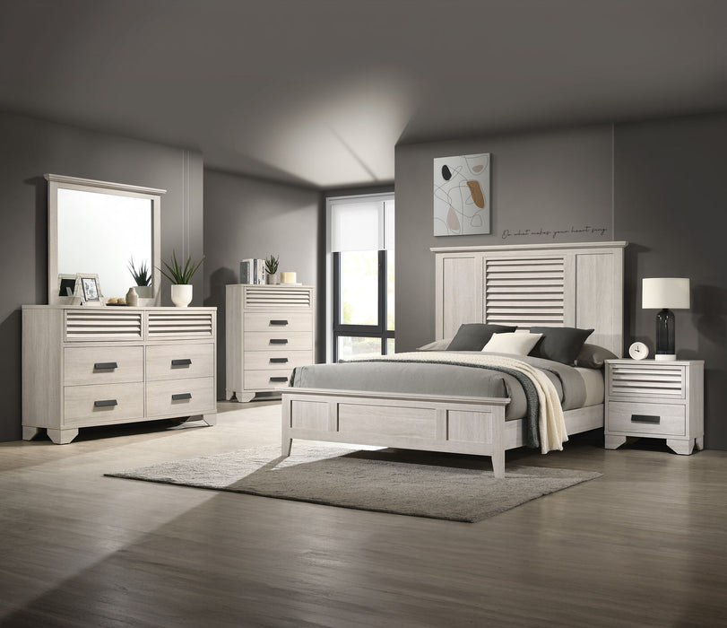 Sarter - King 5 Piece Bedroom Set - White