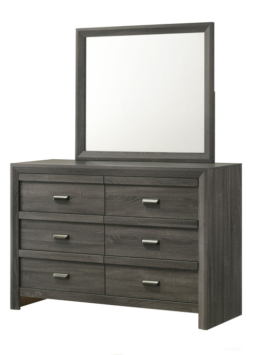 Valor - Dresser & Mirror - Gray