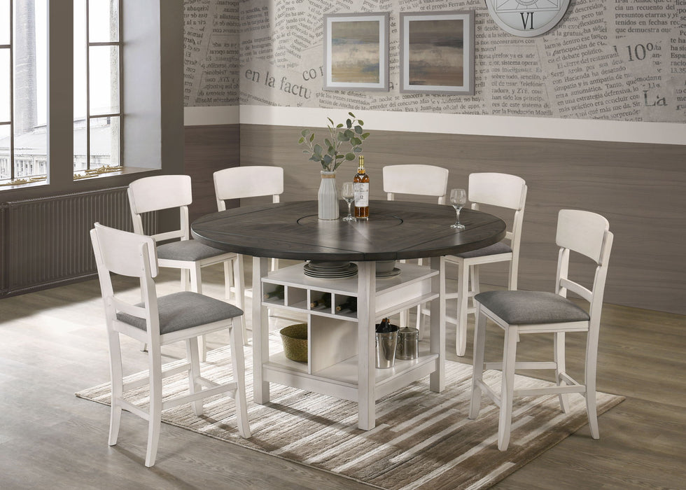 Conner - 7 Piece Dining Room Set - Gray