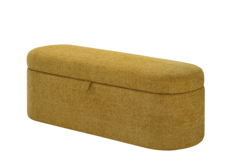 Philipa - Storage Bench - Gold Tweed