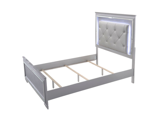 Lillian - Queen Upholstered Bed - Gray