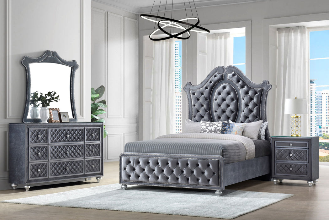 Cameo - Queen 4 Piece Bedroom Set - Gray