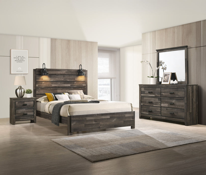 Carter - Queen 4 Piece Bedroom Set - Brown