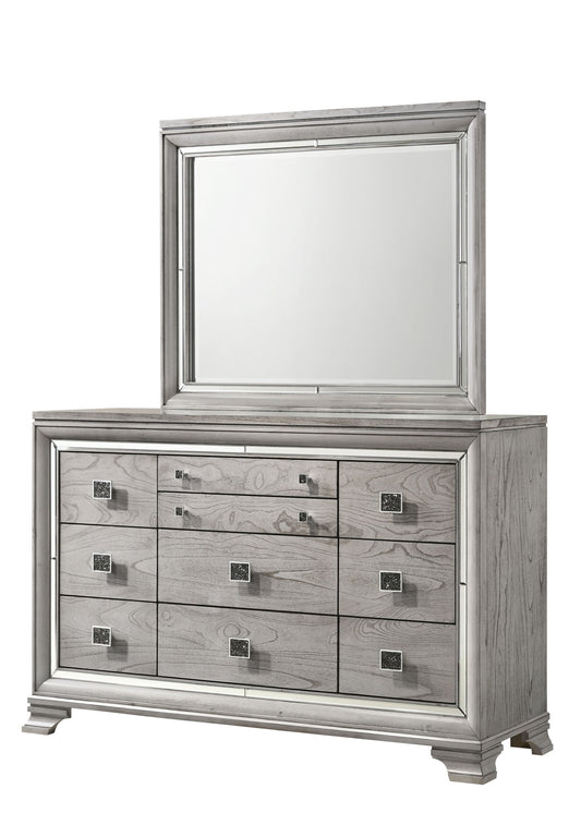 Vail - Dresser & Mirror - Gray