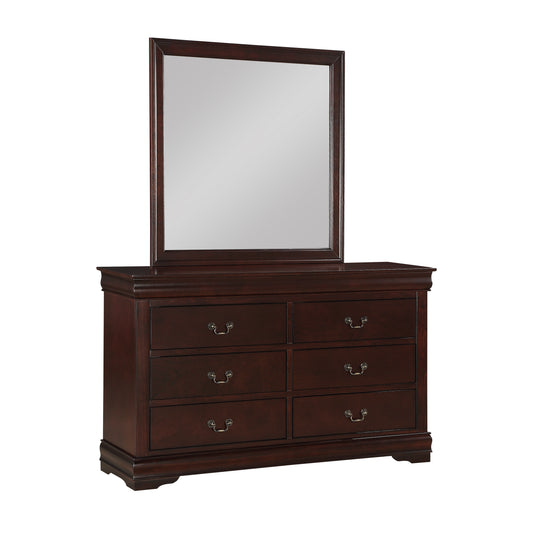 Louis Philip - Dresser & Mirror - Cherry