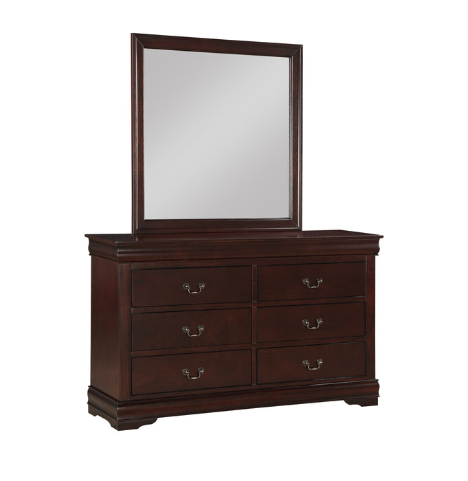 Louis Philip - Dresser & Mirror - Cherry
