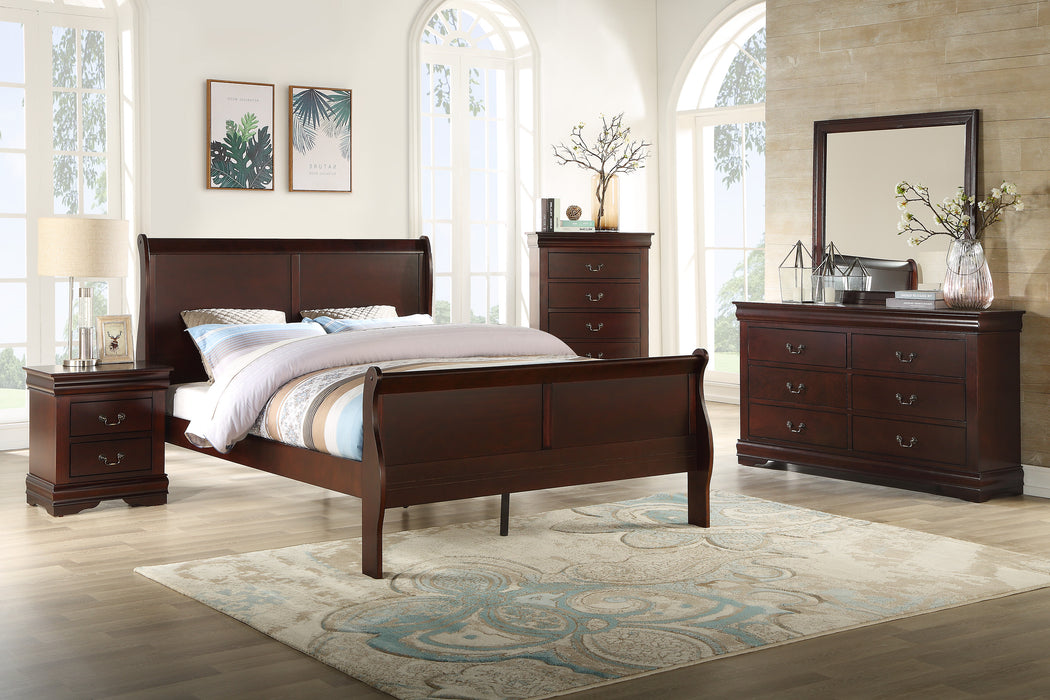 Louis Philip - Dresser & Mirror - Cherry