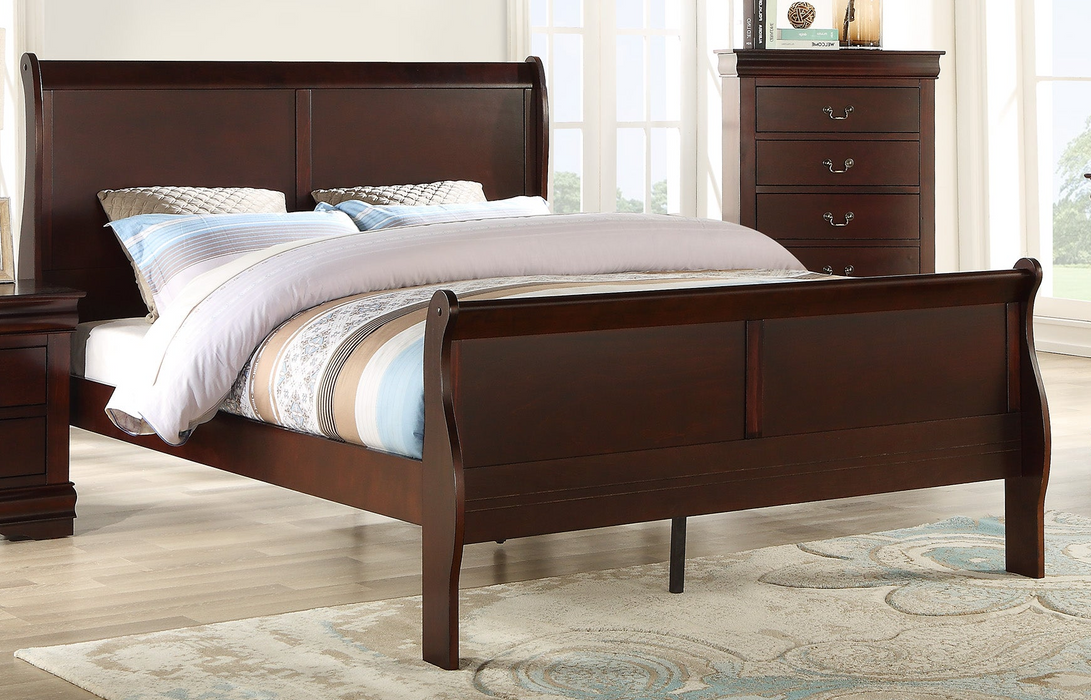 Louis Philip - King Bed - Cherry