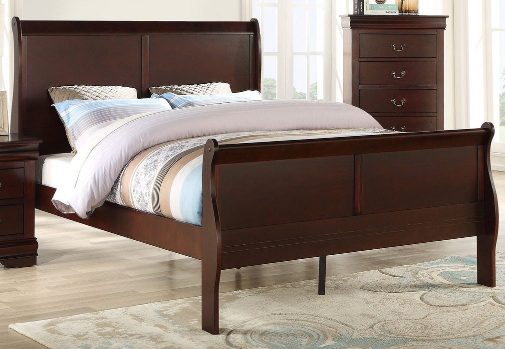 Louis Philip - Queen Bed - Cherry