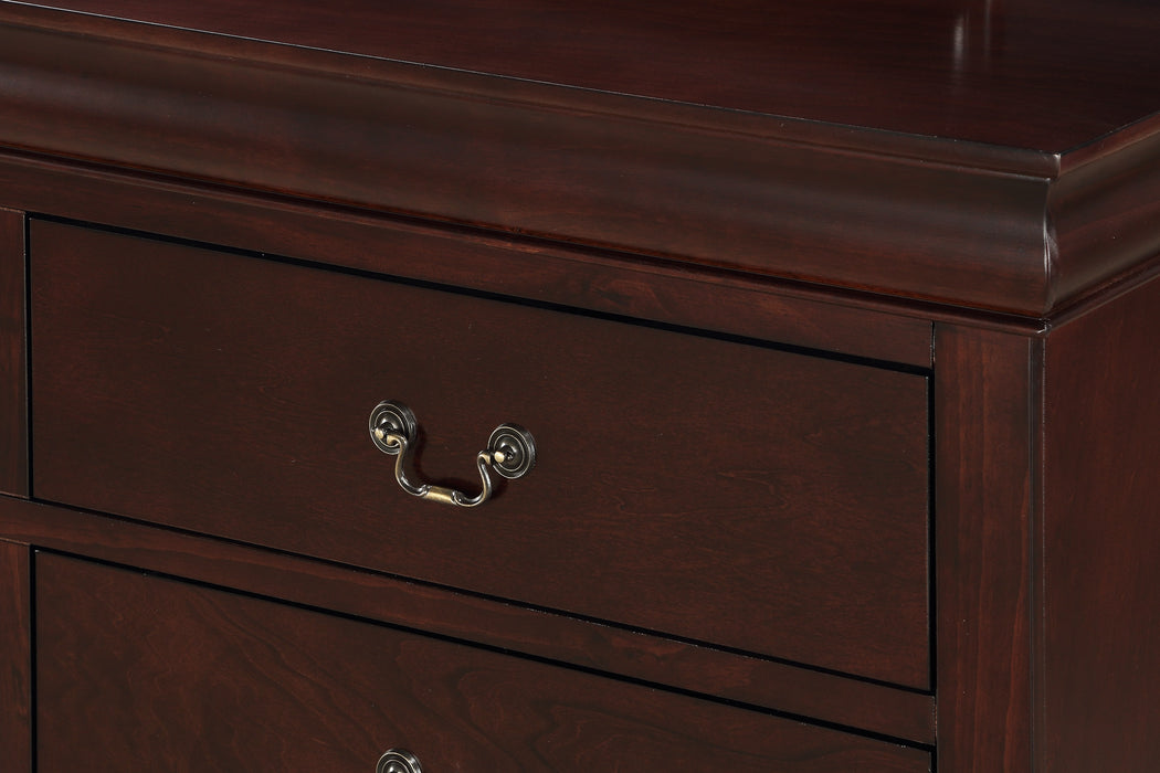 Louis Philip - Dresser & Mirror - Cherry
