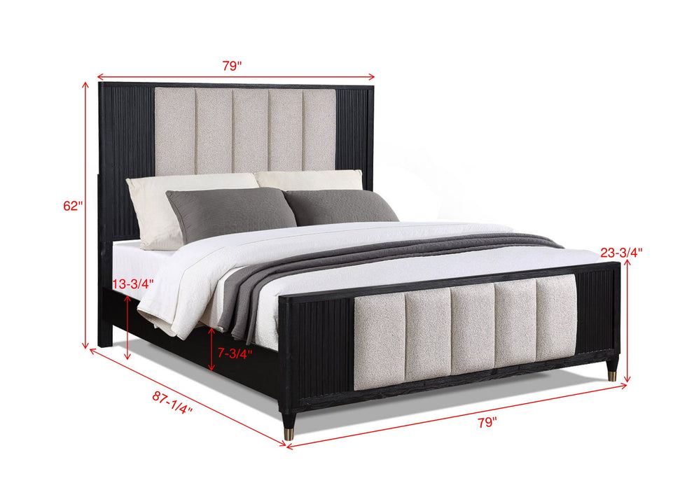 Kara - Queen Bed - Black