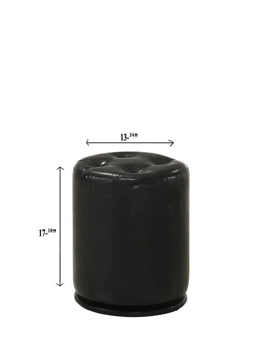 Morgan - Round Swivel Stool - Black