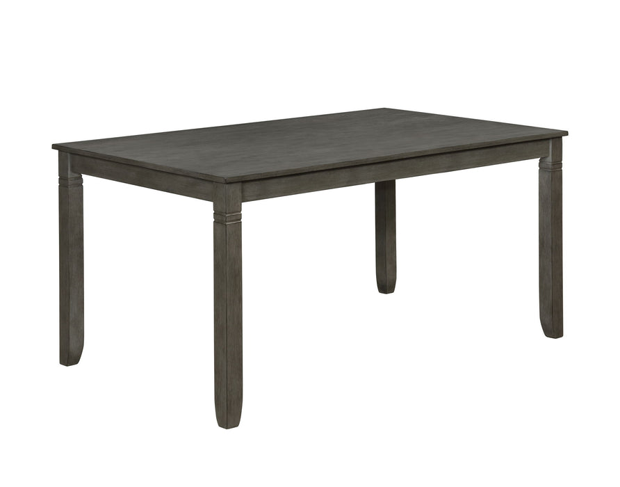 Paige - 6 Piece Dinette Set With Bench - Gray