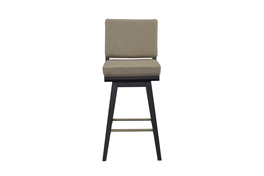 Elure - Leather Swivel Bar Stool (Set of 2)