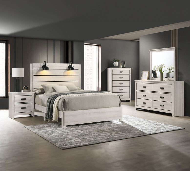 Carter - Queen 5 Piece Bedroom Set - White