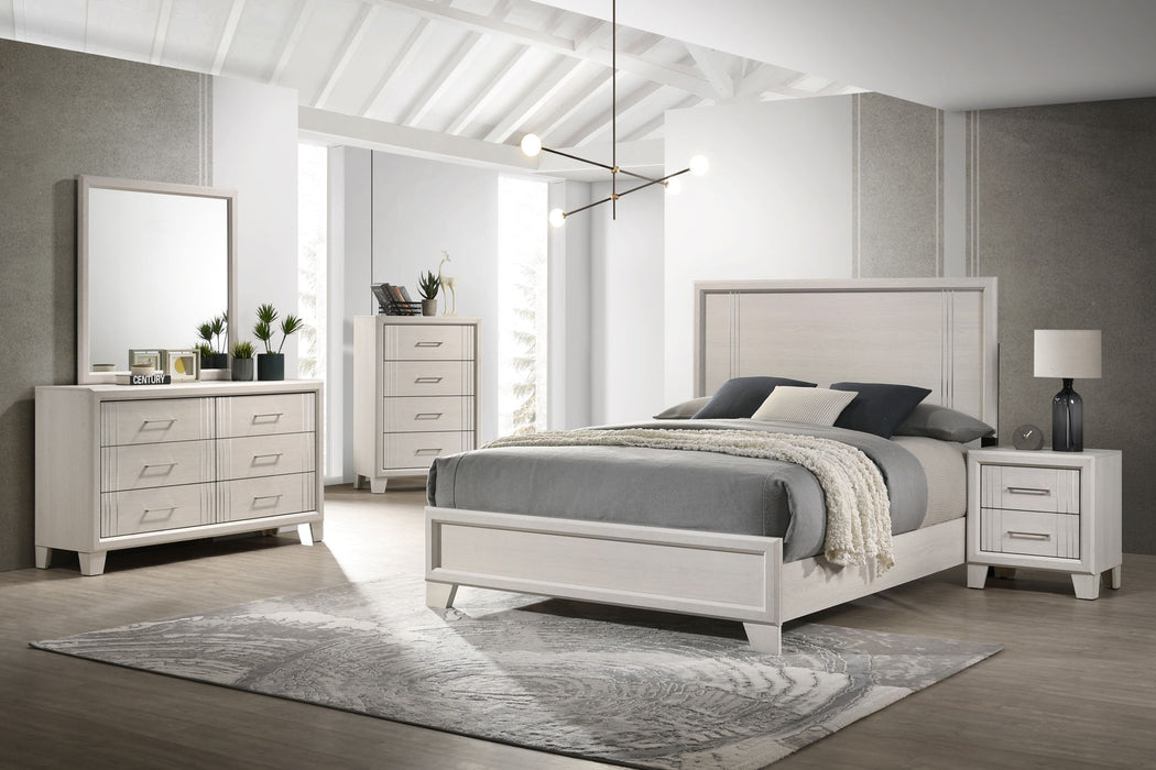 Charlie - King Bed - White
