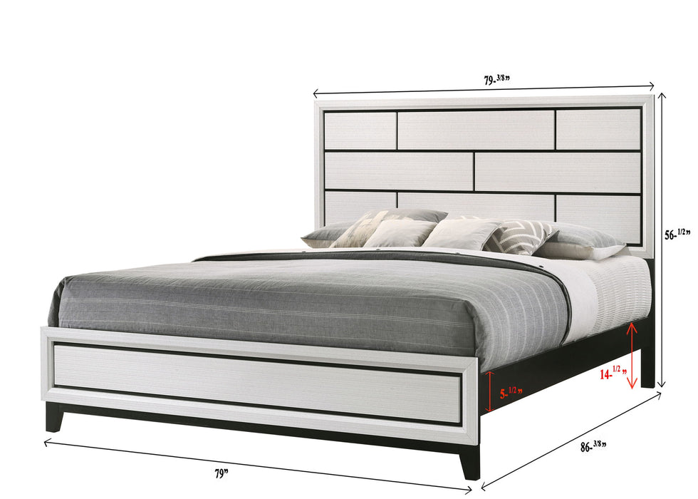 Akerson - California King Bed - White