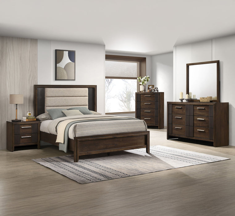 Carlton - King Bed - Brown