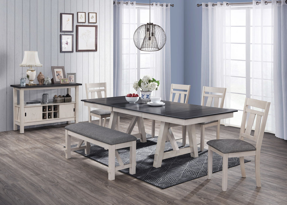 Maribelle - 6 Piece Dining Room Set - Antique White