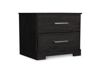 Belachime - Two Drawer Night Stand - Charcoal