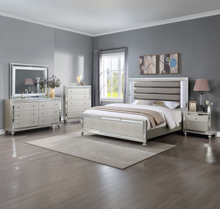 Cristian - King 5 Piece Bedroom Set - Champagne