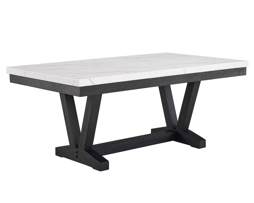 Vance - 6 Piece Dining Room Set - White / Gray