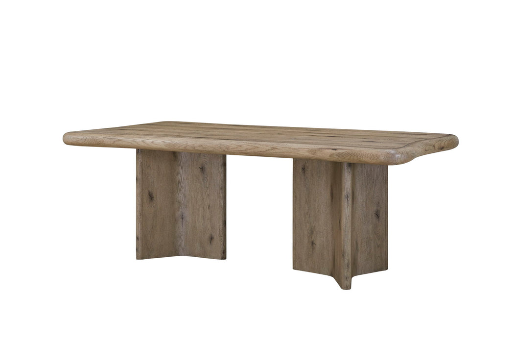 Pagosa - Double Pedestal Table - English Knotty Oak