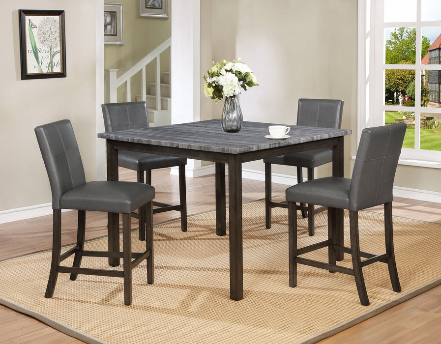 Pompei Grey 5 Piece Counter Height Dining Set