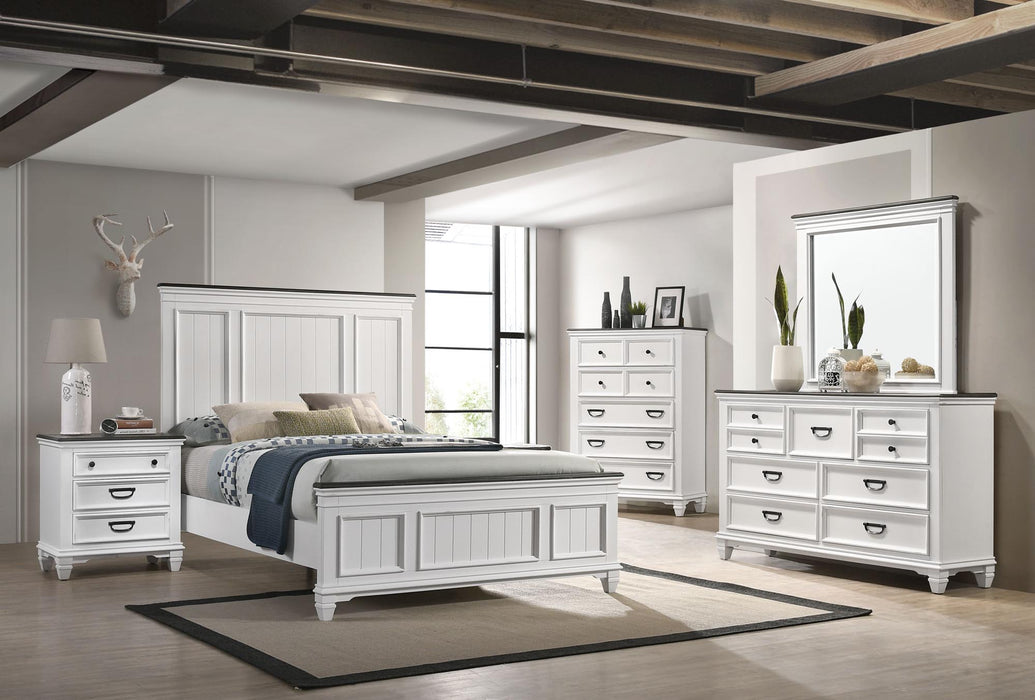 BR8309WG White/Grey Bedroom Collection