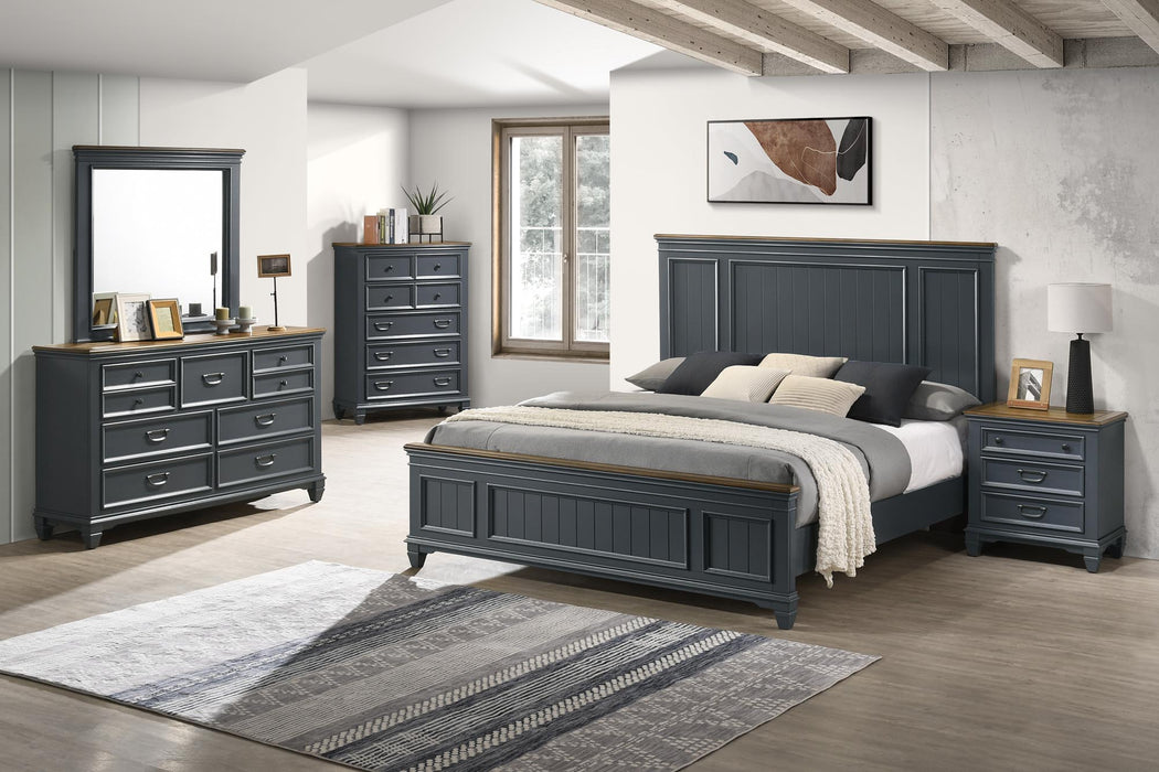 BR8309BG Blue/Grey Bedroom Collection