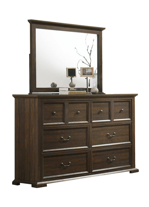 BR8387 Rustic Brown 5Pc Bedroom Set