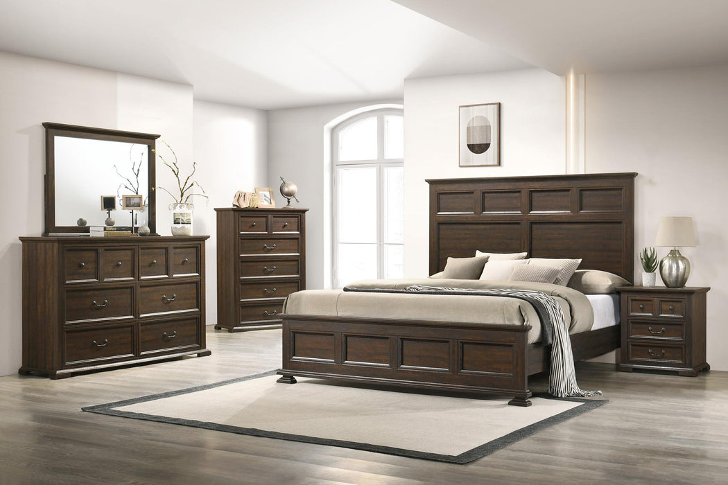 BR8387 Rustic Brown 5Pc Bedroom Set