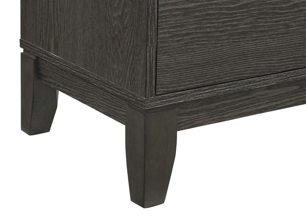 2 Tone & DK Grey 5Pc Queen Platform Bedroom Set