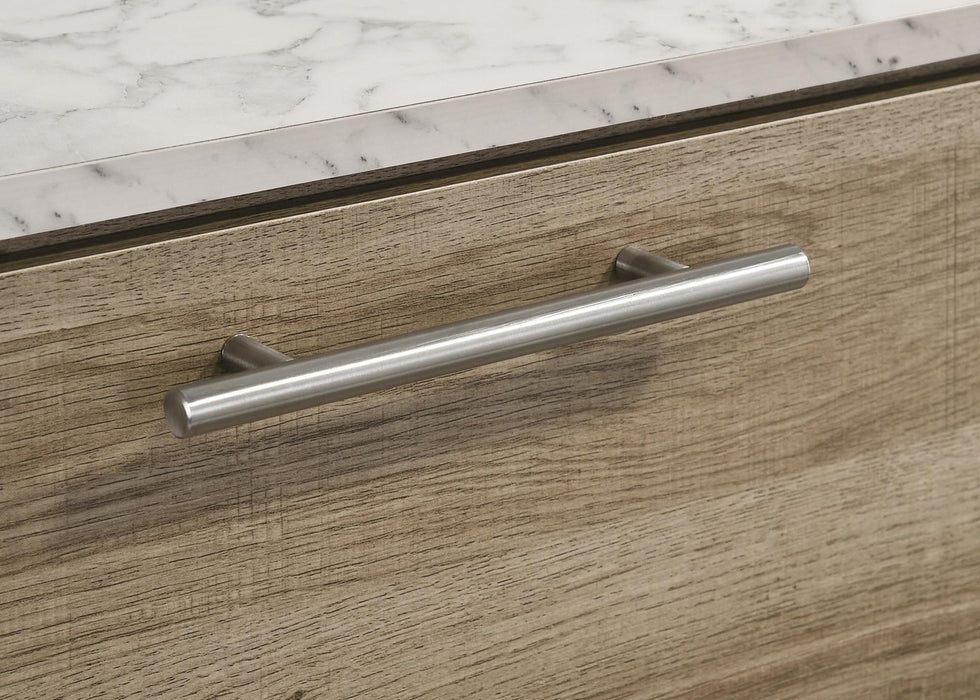 2 Tone & LT Brown 5Pc Queen Platform Bedroom Set