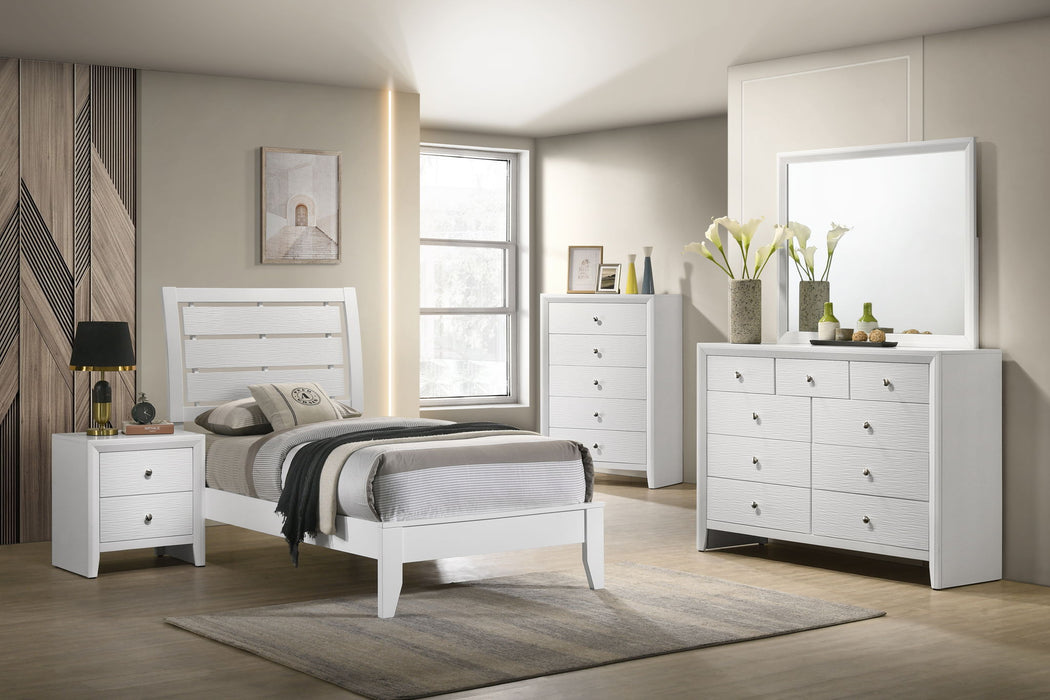 Evan - Full 4 Piece Bedroom Set - White