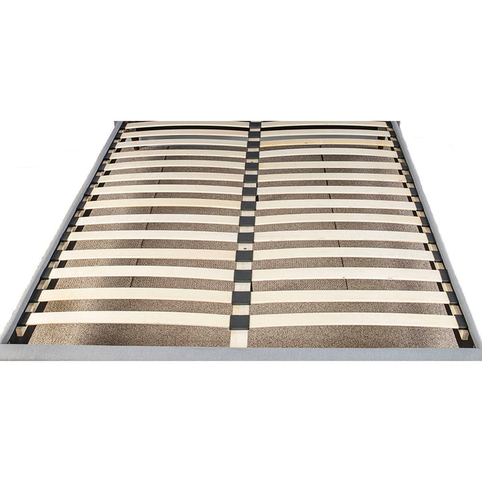 Elise - Upholstered King Storage Bed In A Box - Cream