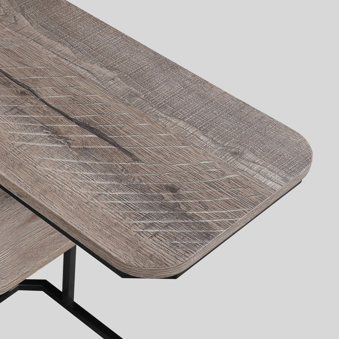 Ida - Chairside Table - Weathered Gray