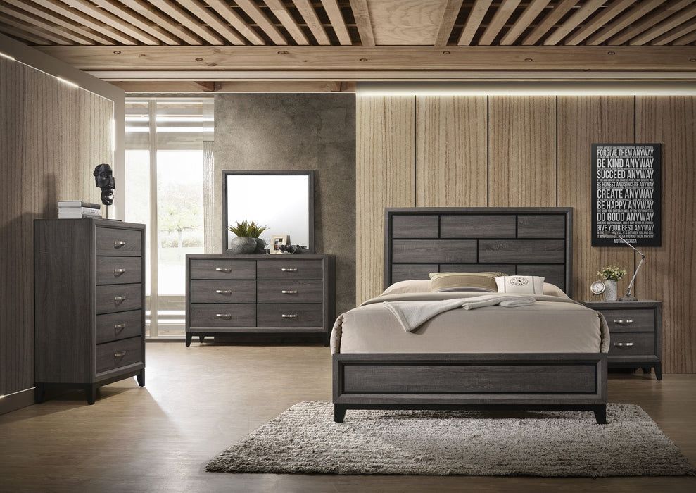 Akerson - Queen 3 Piece Bedroom Set - Gray