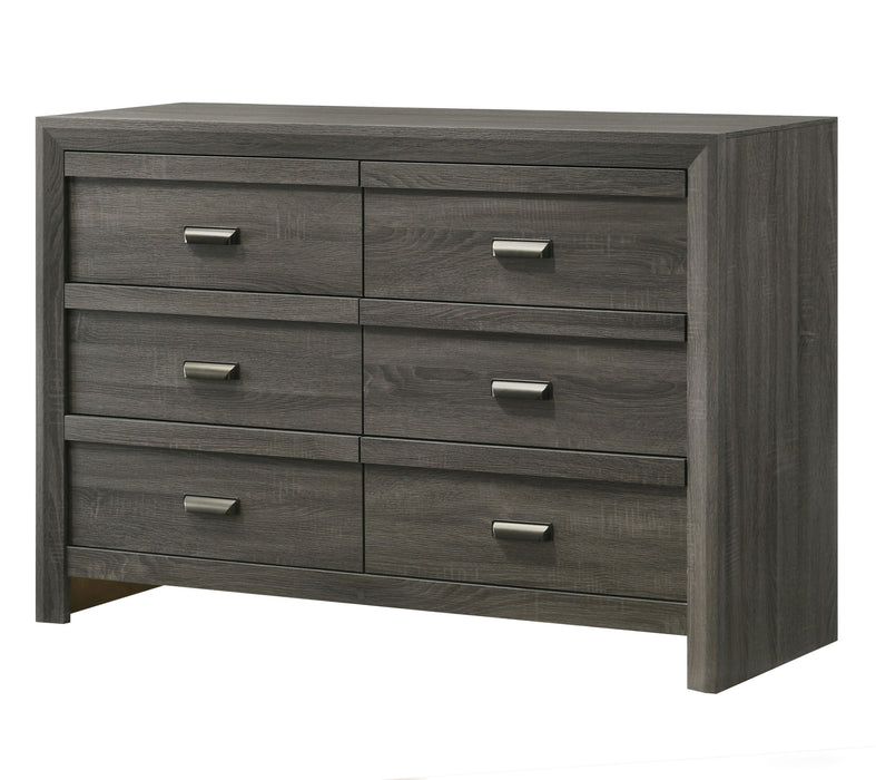Valor - Twin 5 Piece Bedroom Set - Gray